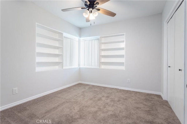 15903 Bryant St, North Hills, CA 91343 - spare room with carpet, a ceiling fan, and baseboards