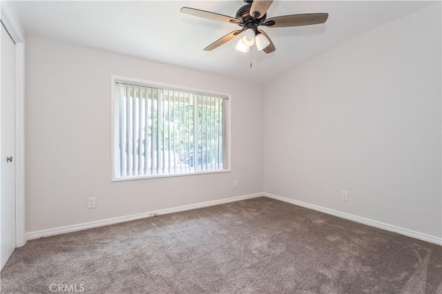 15903 Bryant St, North Hills, CA 91343 - spare room featuring carpet floors, a ceiling fan, and baseboards