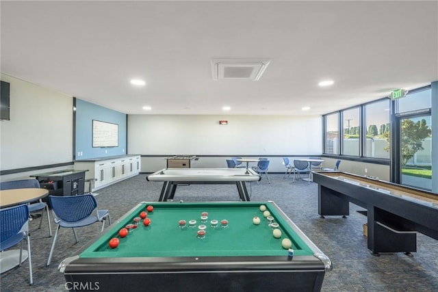 1420 Northwood Rd Unit 241C, Seal Beach, CA 90740 - playroom featuring carpet floors, recessed lighting, and pool table