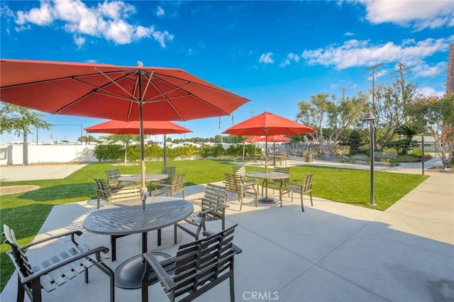 1420 Northwood Rd Unit 241C, Seal Beach, CA 90740 - view of patio with outdoor dining area