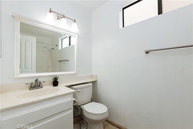 3516 E Ransom St Unit 103, Long Beach, CA 90804 - bathroom with toilet, vanity, and a shower