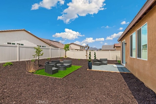 29589 Woodcreek Trl, Winchester, CA 92596 - fenced backyard featuring a patio area and outdoor lounge area
