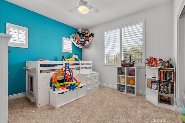 29259 Black Pine Way, Saugus, CA 91390 - bedroom with carpet flooring, baseboards, and ceiling fan