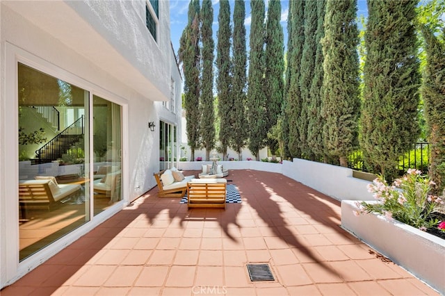 23043 Park Este, Calabasas, CA 91302 - view of patio / terrace with an outdoor hangout area