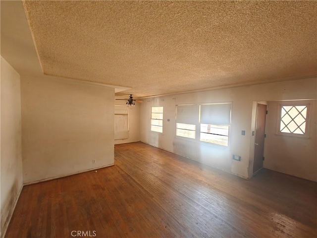 925 W Autumn Dr, Anaheim, CA 92805 - empty room featuring a textured ceiling and wood finished floors