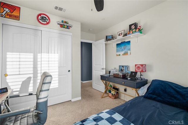 14226 Bonavento Ln, Beaumont, CA 92223 - bedroom featuring carpet flooring, baseboards, and ceiling fan