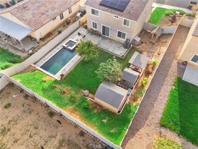 14226 Bonavento Ln, Beaumont, CA 92223 - view from above of property featuring a pool area