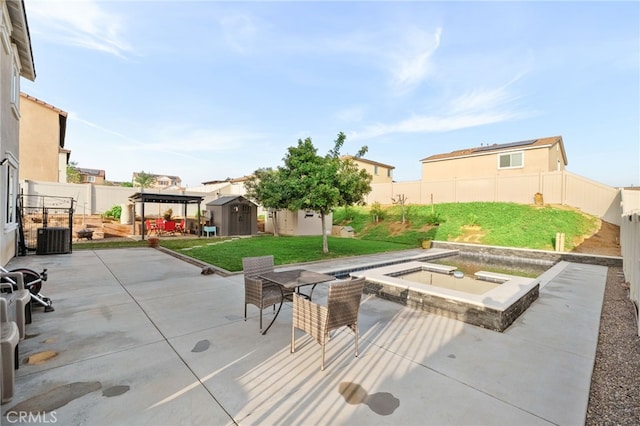 14226 Bonavento Ln, Beaumont, CA 92223 - view of patio featuring central AC unit