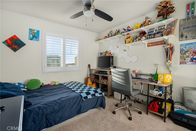 14226 Bonavento Ln, Beaumont, CA 92223 - bedroom featuring carpet floors and ceiling fan