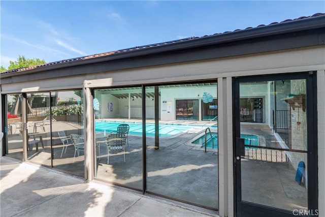 242 E Fern Ave Unit 206, Redlands, CA 92373 - community pool featuring a patio area