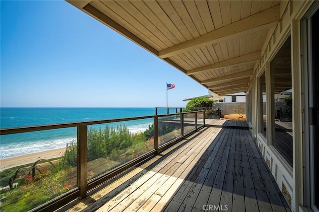 2018 Calle De Los Alamos, San Clemente, CA 92672 - balcony featuring view of water and beach