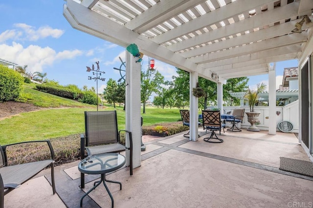 5015 Alicante Way, Oceanside, CA 92056 - view of patio / terrace with a pergola
