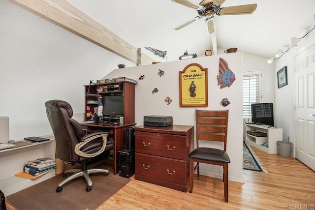 5015 Alicante Way, Oceanside, CA 92056 - office space featuring light wood-type flooring and ceiling fan