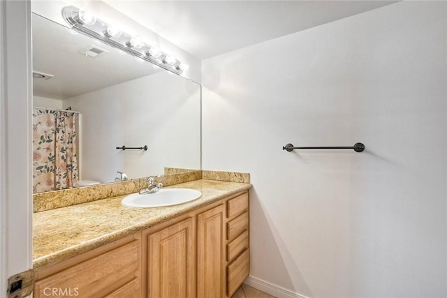 150 N River Cir Unit 306, Oceanside, CA 92057 - full bathroom featuring vanity, toilet, and a shower with shower curtain
