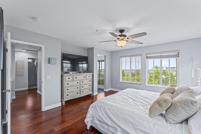 9925 Fieldthorn St, San Diego, CA 92127 - bedroom featuring wood finished floors and a ceiling fan
