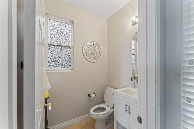 9925 Fieldthorn St, San Diego, CA 92127 - half bath with vanity, healthy amount of natural light, and tile patterned flooring