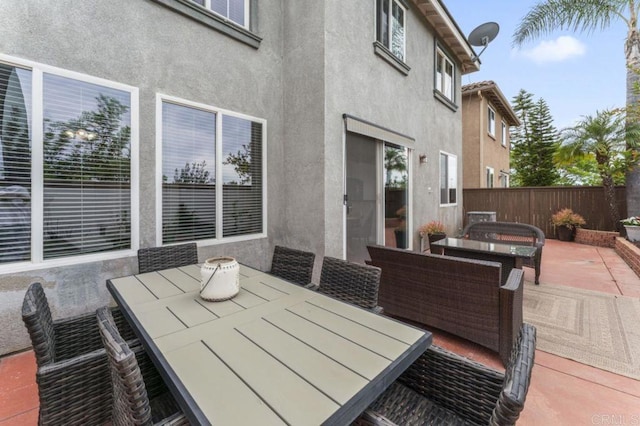 9925 Fieldthorn St, San Diego, CA 92127 - view of patio featuring outdoor dining area and an outdoor living space