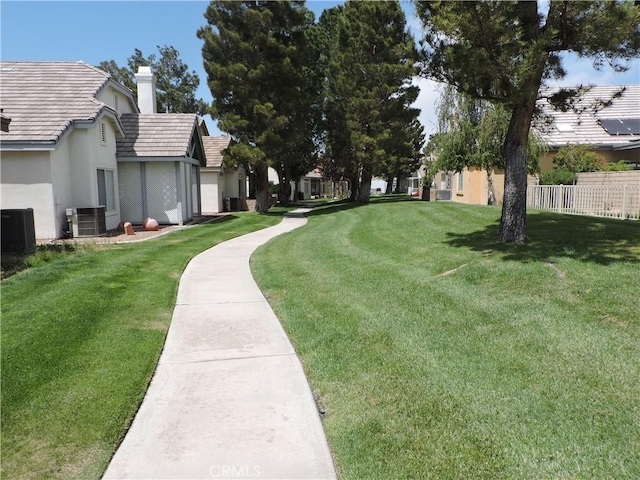 19598 Rolling Green Dr, Apple Valley, CA 92308 - view of yard with central air condition unit