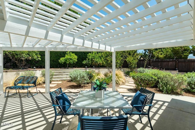 10503 Jimenez St, Sylmar, CA 91342 - fenced backyard with outdoor dining area and a patio area