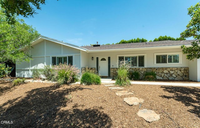 10503 Jimenez St, Sylmar, CA 91342 - ranch-style home with stone siding and stucco siding
