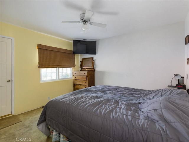 5526 W 118th Pl, Hawthorne, CA 90304 - carpeted bedroom featuring a ceiling fan