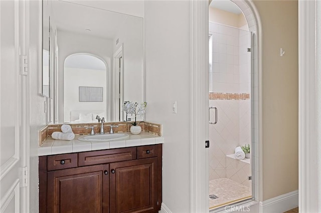 47 Via Alcamo, San Clemente, CA 92673 - full bath with vanity and a shower stall