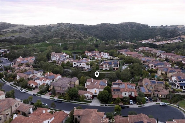 47 Via Alcamo, San Clemente, CA 92673 - aerial view of property's location with a mountain backdrop and nearby suburban area