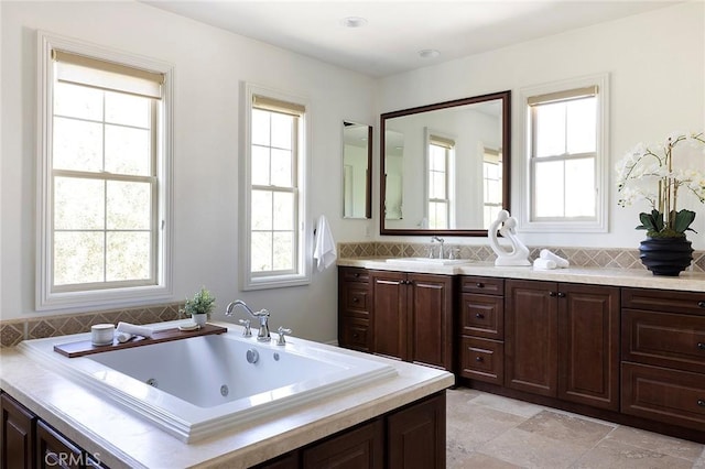 47 Via Alcamo, San Clemente, CA 92673 - bathroom with a whirlpool tub and vanity