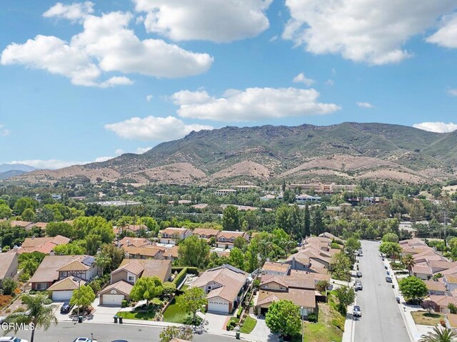 5406 Luis Dr, Agoura Hills, CA 91301 - aerial perspective of suburban area with mountains