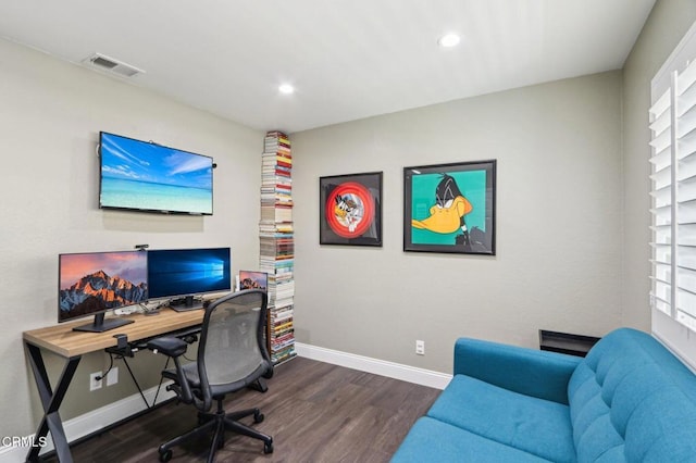 5406 Luis Dr, Agoura Hills, CA 91301 - office space featuring dark wood-type flooring and recessed lighting
