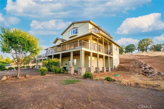 9713 Rastro Way, La Grange, CA 95329 - back of property with a balcony