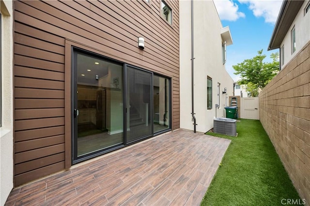 149 Carmine, Irvine, CA 92618 - view of patio / terrace featuring central AC unit and a deck