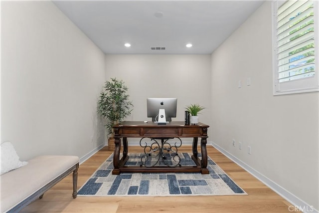 25 Splendor Way, Rancho Mission Viejo, CA 92694 - office area featuring light wood-style floors, recessed lighting, and baseboards