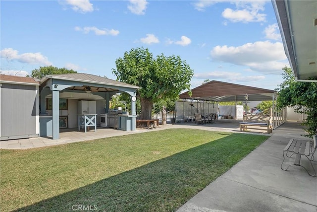 4436 County Road M 1/2, Orland, CA 95963 - view of yard with a gazebo, a patio, and a bar