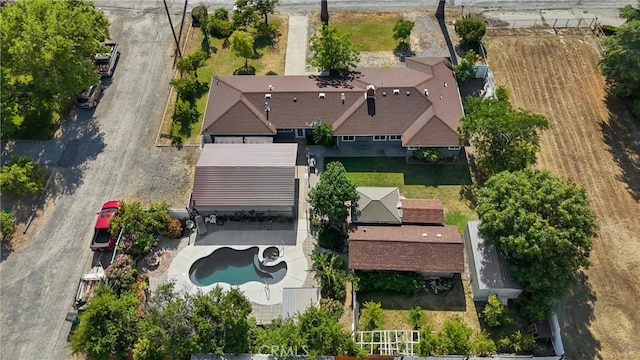4436 County Road M 1/2, Orland, CA 95963 - aerial view of property and surrounding area featuring a pool area