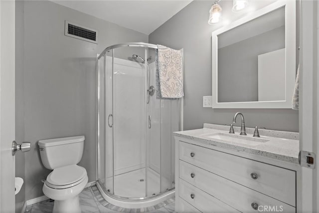4436 County Road M 1/2, Orland, CA 95963 - bathroom with marble finish flooring, vanity, toilet, and a shower stall