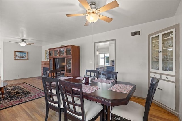 4436 County Road M 1/2, Orland, CA 95963 - dining space with a ceiling fan and light wood-type flooring