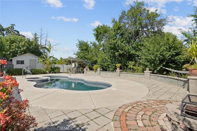 4436 County Road M 1/2, Orland, CA 95963 - view of pool with a patio and a pool with connected hot tub