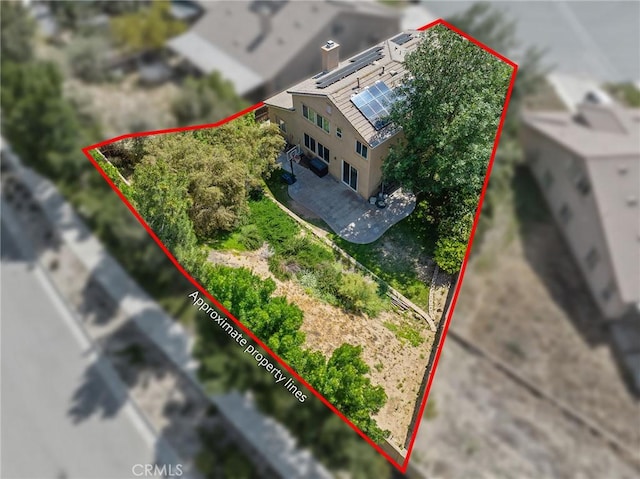 29778 Salmon St, Menifee, CA 92584 - view from above of property featuring property parcel outlined