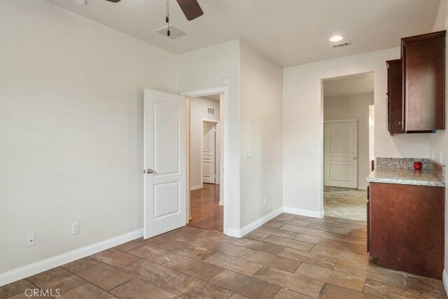 25863 Prospector Ct, Menifee, CA 92584 - unfurnished room featuring a ceiling fan, baseboards, and recessed lighting