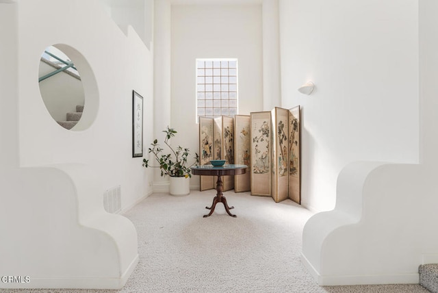 5331 Wavecrest Way, Oxnard, CA 93035 - corridor with carpet floors and a towering ceiling