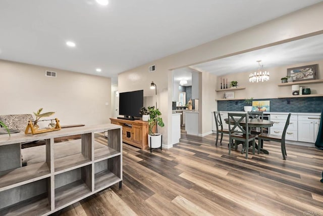 169 Theresa Way, Chula Vista, CA 91911 - living area with dark wood-type flooring, recessed lighting, and baseboards