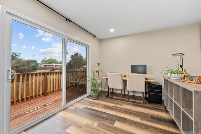 169 Theresa Way, Chula Vista, CA 91911 - office with wood finished floors, recessed lighting, and baseboards