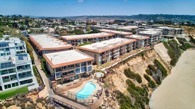 190 Del Mar Shores Ter Unit 24, Solana Beach, CA 92075 - drone / aerial view of a pool