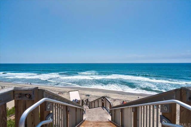 190 Del Mar Shores Ter Unit 24, Solana Beach, CA 92075 - water view with nearby beach