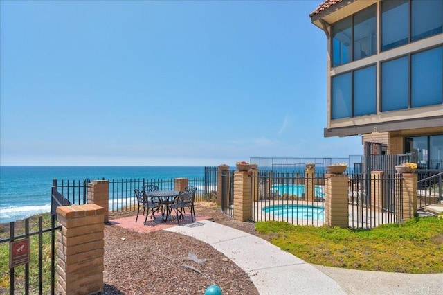 190 Del Mar Shores Ter Unit 24, Solana Beach, CA 92075 - view of community featuring a pool and a water view