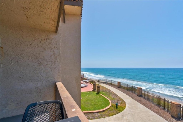 190 Del Mar Shores Ter Unit 24, Solana Beach, CA 92075 - water view featuring local beach