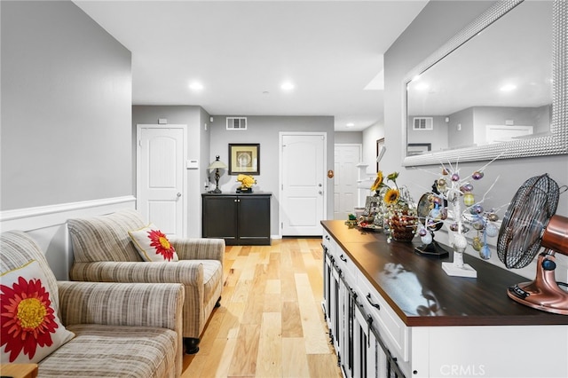 22124 Barrington Way, Saugus, CA 91350 - living room with light wood finished floors and recessed lighting