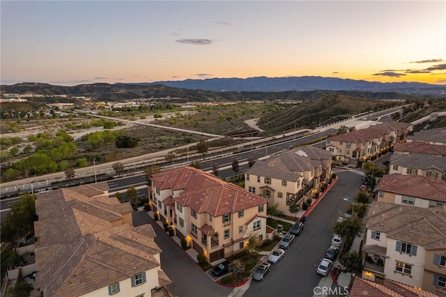 22124 Barrington Way, Saugus, CA 91350 - aerial perspective of suburban area with a mountain backdrop