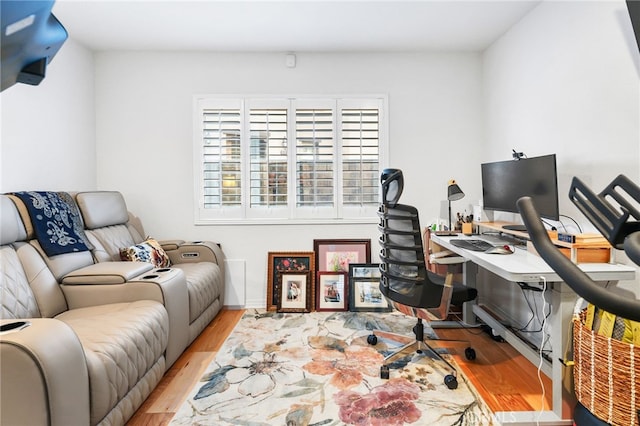 22124 Barrington Way, Saugus, CA 91350 - home office with wood finished floors